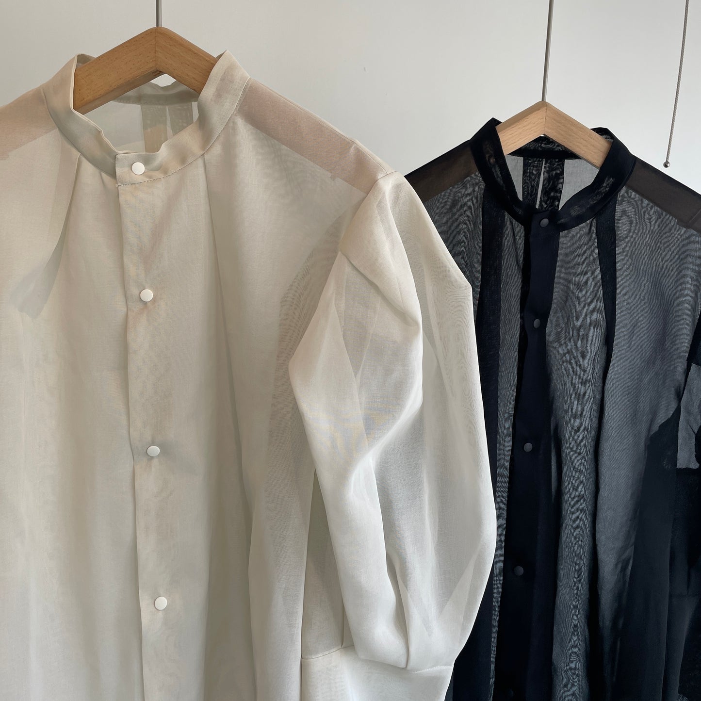 itochi //100/2 cotton organdy transparent blouse