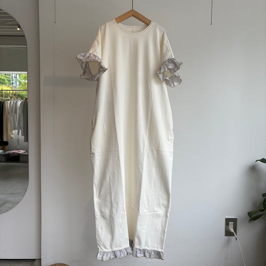 qiri//タイプライター frill one-piece