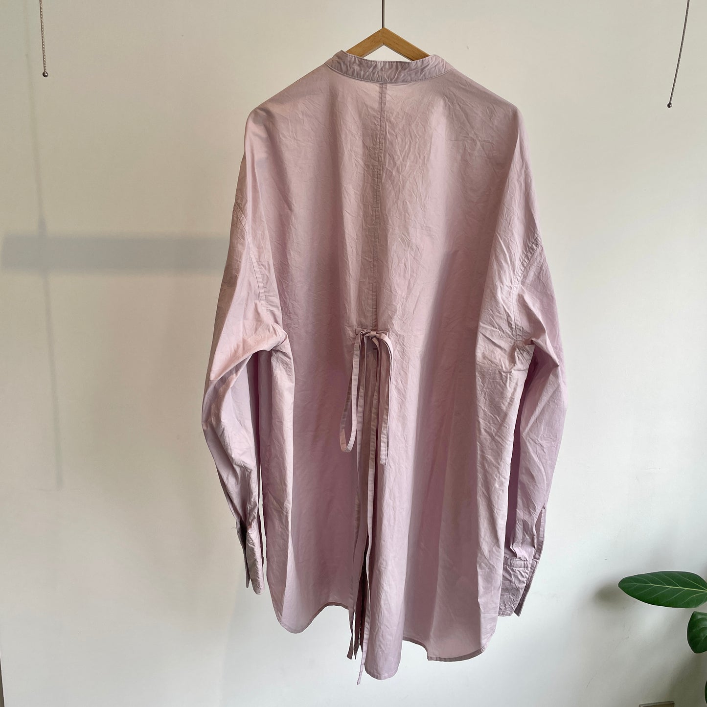 yuni //コットンキャッチワッシャーmoe sleeves バックリボン ブラウス 1701BL001252