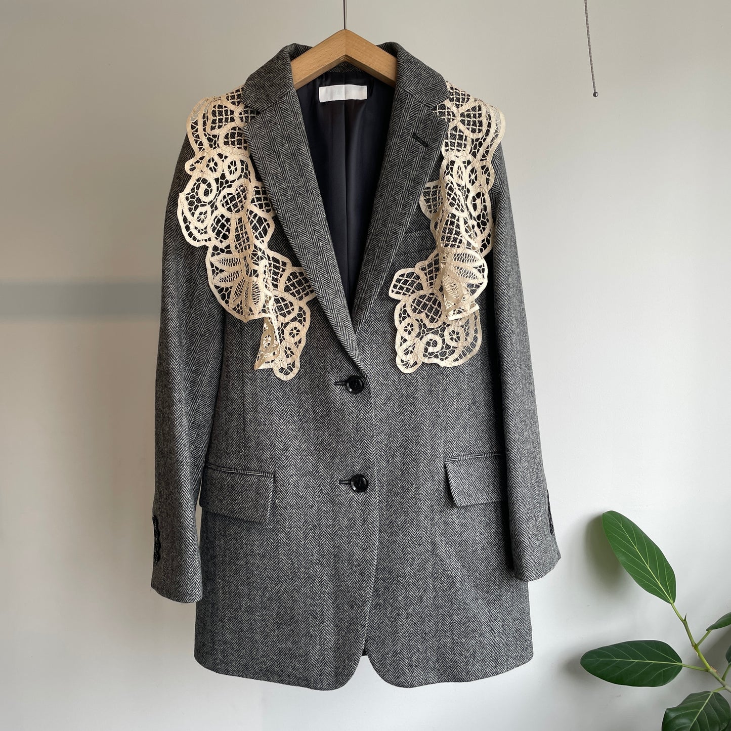 Heriter //wool herringbone jacket(つけ衿付き)H2-25-6004