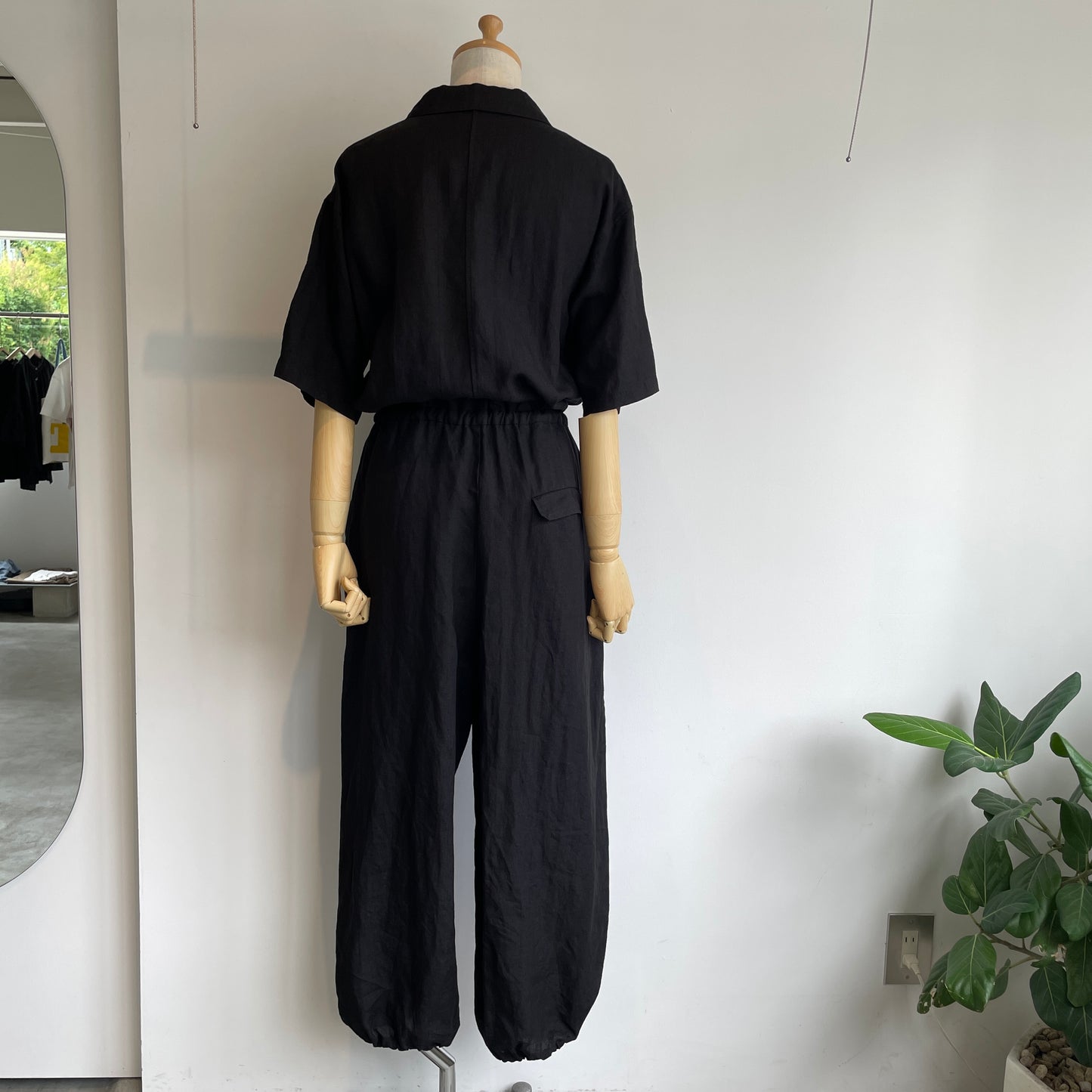 yuni//リネンオールインワン1701PT020251