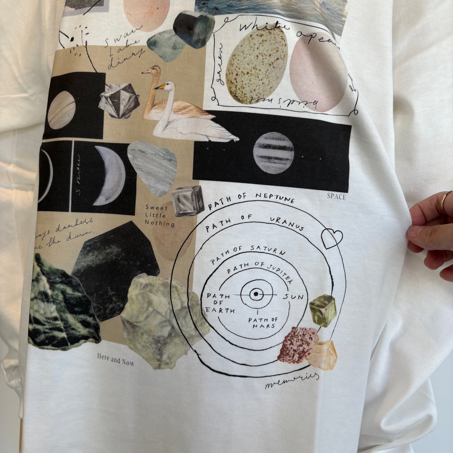 Sweet Little Nothing//月と鉱石 ロングスリーブTシャツ(Mサイズ)