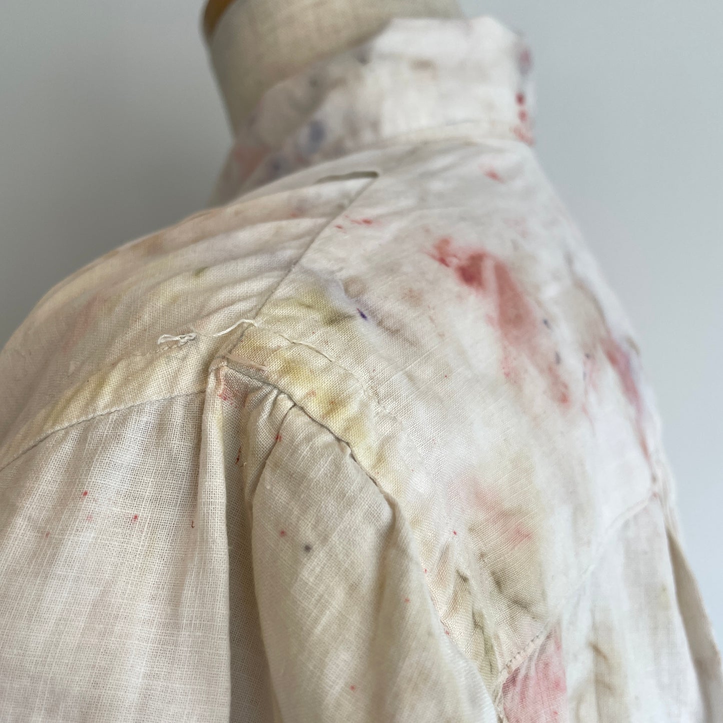 Oo//vintage ロングシャツ OP(ice dye)