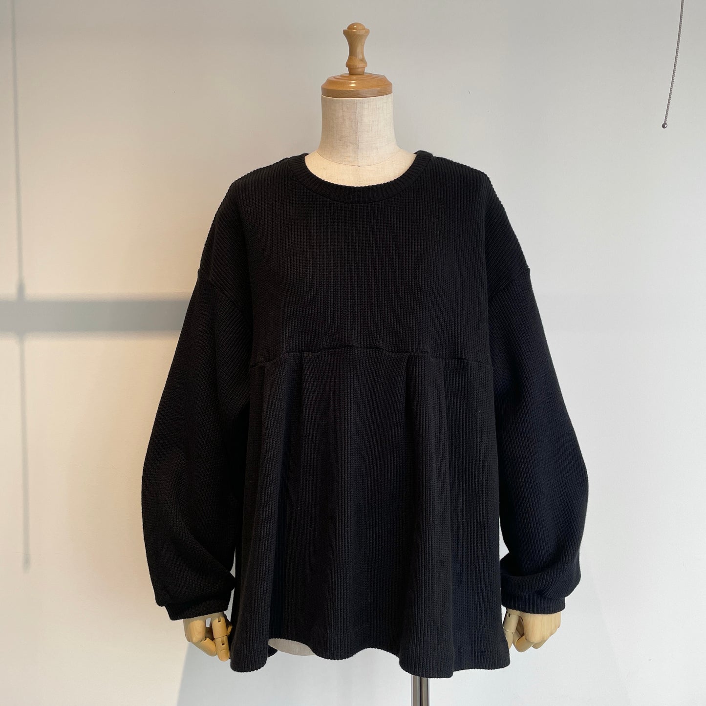 universaltissu//リブニット タックプルオーバー US250CT003