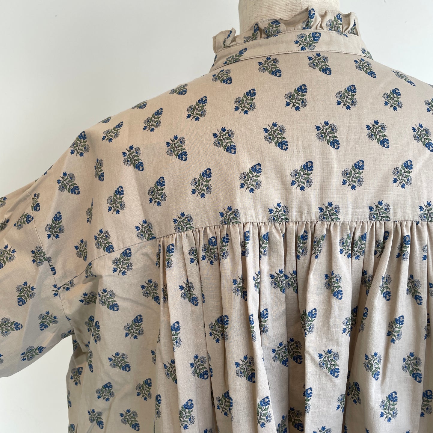 handsofcreation//antiquecalicopattern ptスタンドフリルBL 01610606