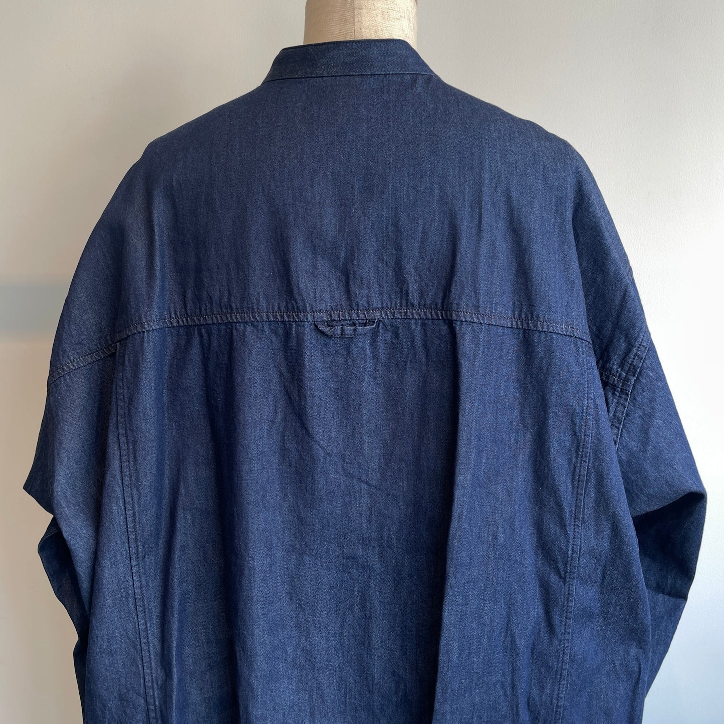 buoy//5.5OZLIGHT DENIM FRILL SHIRT 2701BL003252