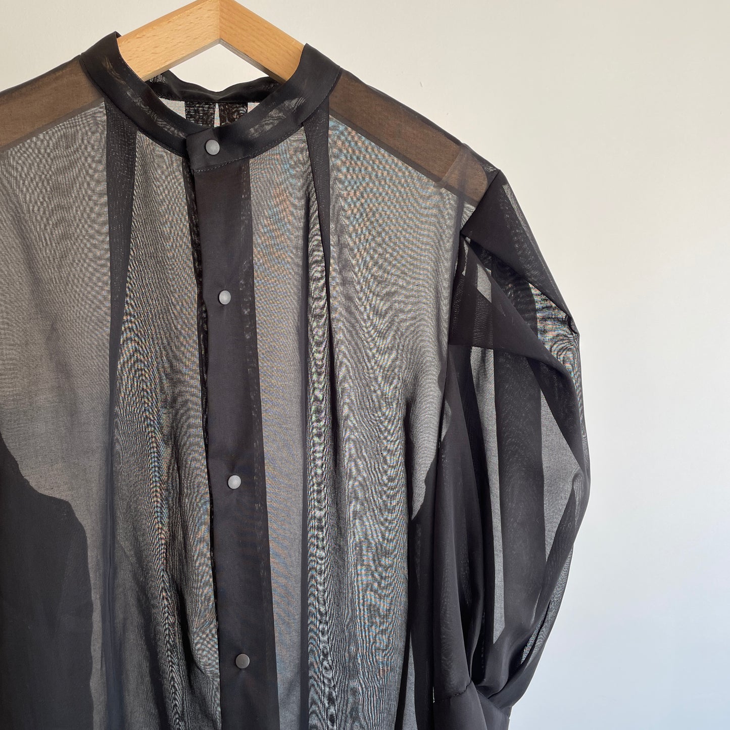 itochi //100/2 cotton organdy transparent blouse
