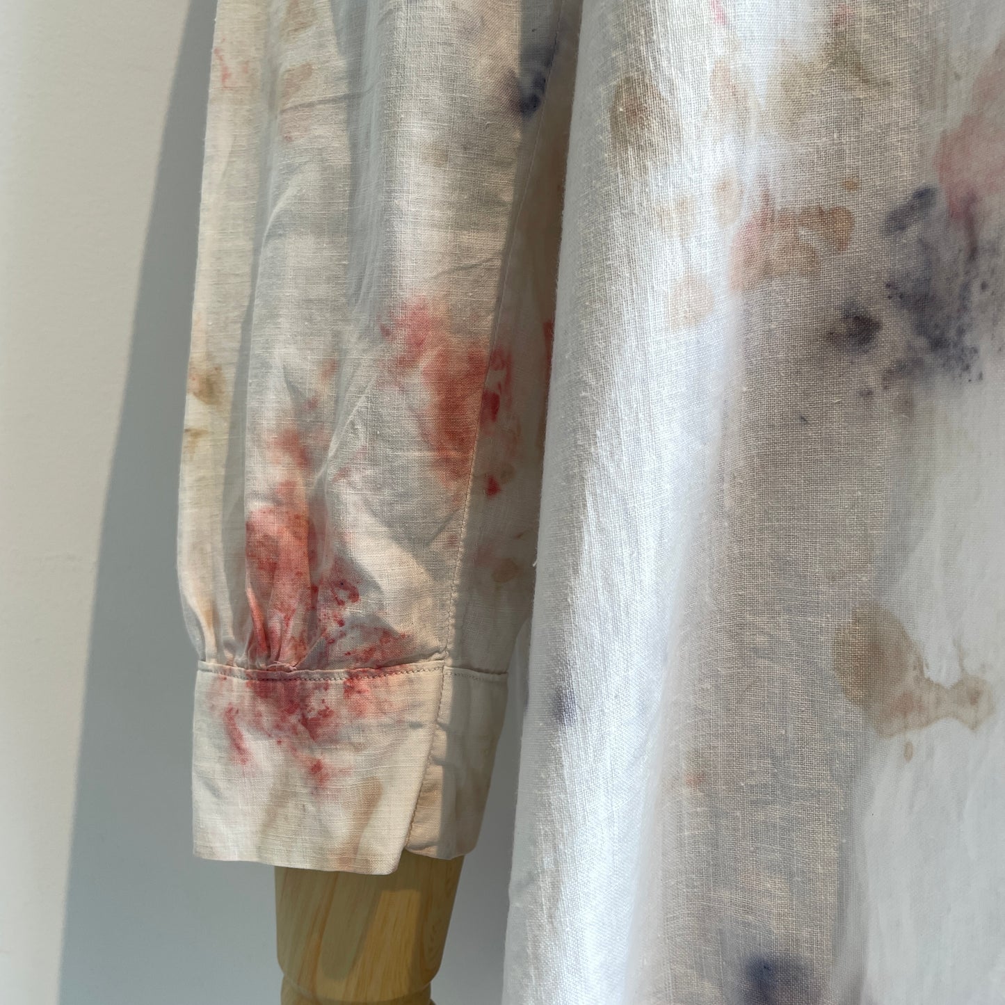 Oo//vintage ロングシャツ OP(ice dye)