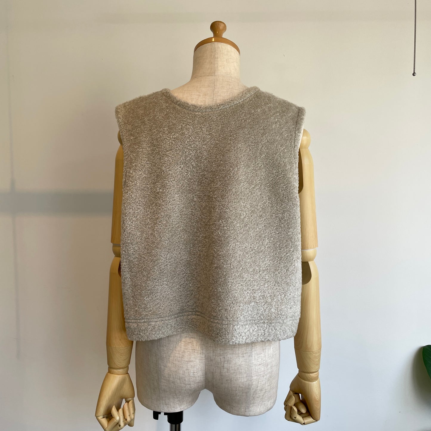 handsofcreation//トイプー起毛2wayショートベスト0154087