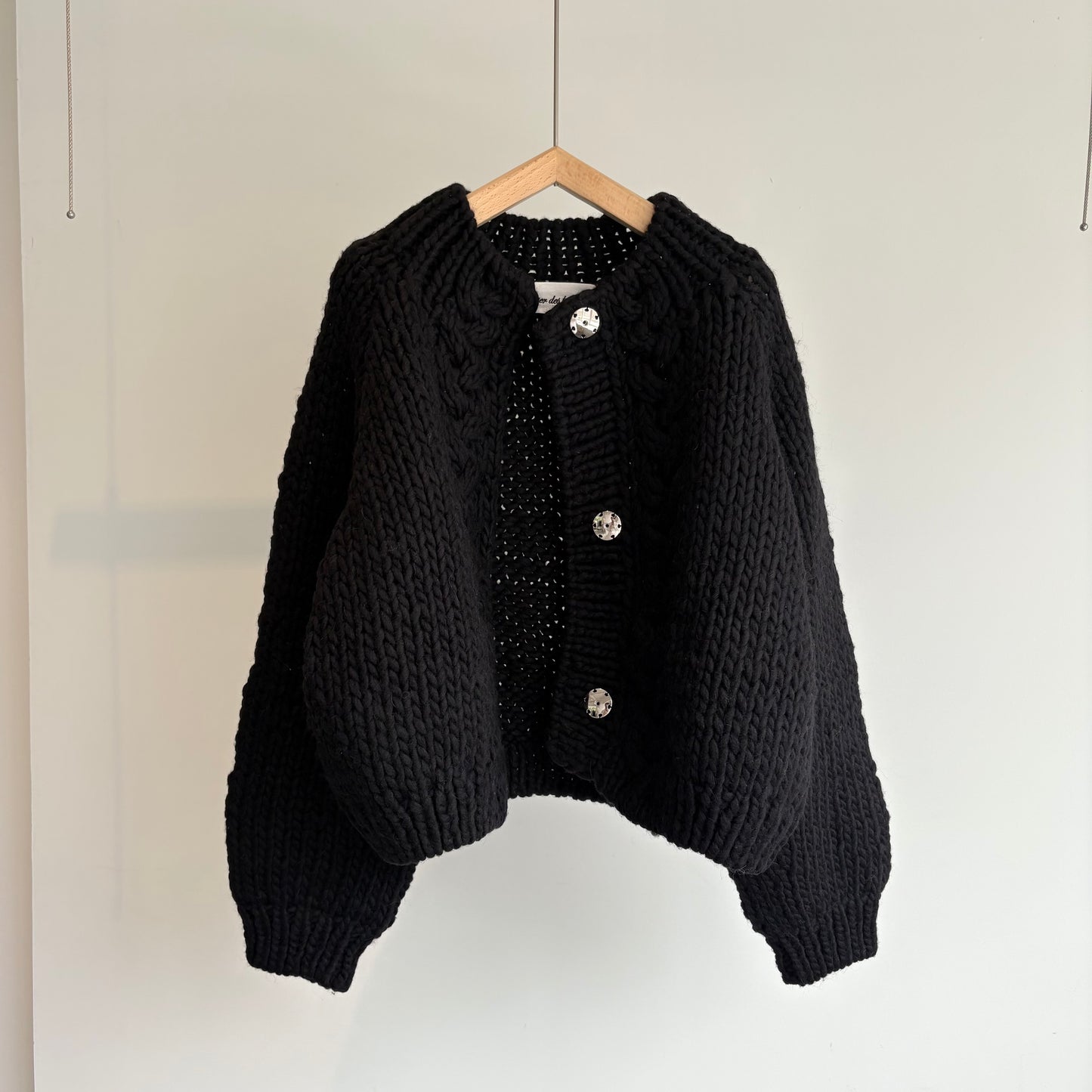 porter des boutons//ウールロービングハンドニットカーディガンP-24044