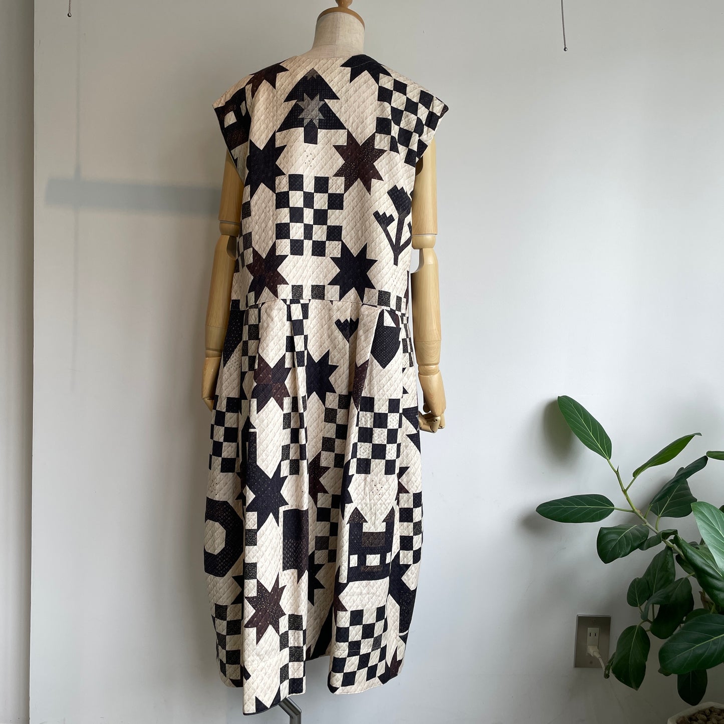 ASEEDONCLOUD //Study uniform dress(Map quit print) 252302