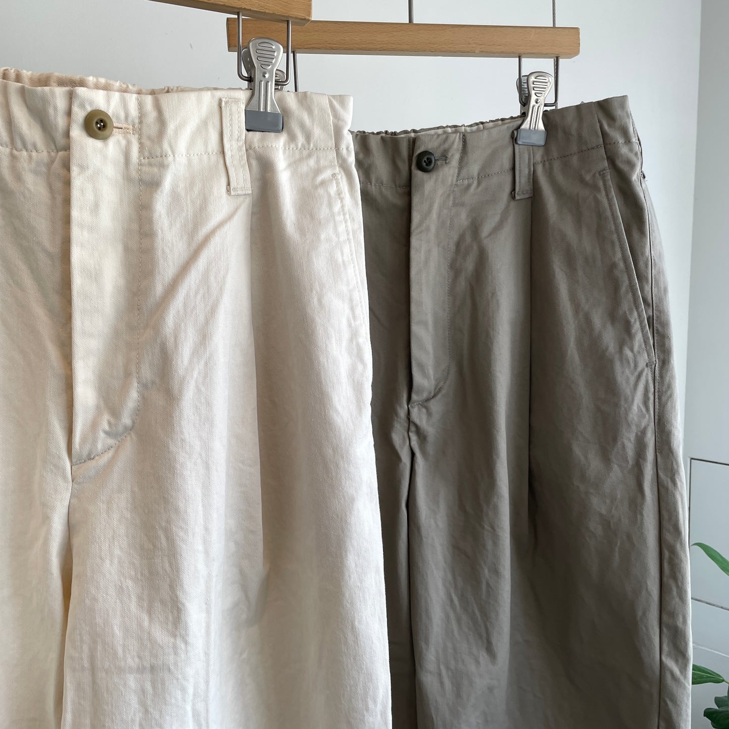handsofcreation//KAYANUCotton VintageClothテーパードチノPT 02540316