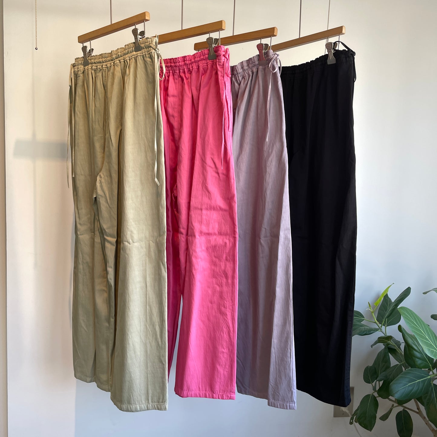 yuni //レーヨン/キュプラ twill product dye drawstrings パンツ 1701PT005252