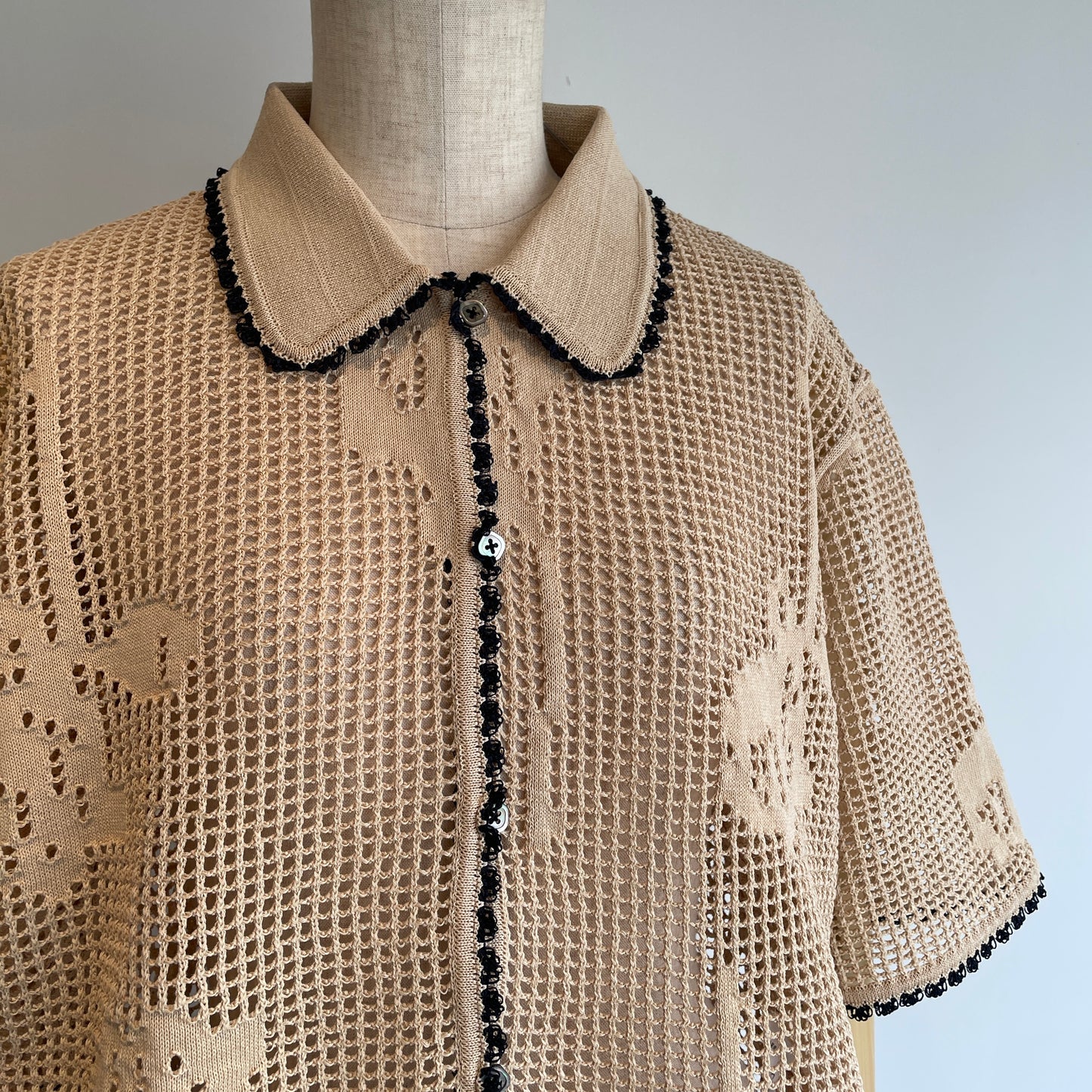 NATIVE VILLAGE//Shade ニットポロシャツ 31253-15207