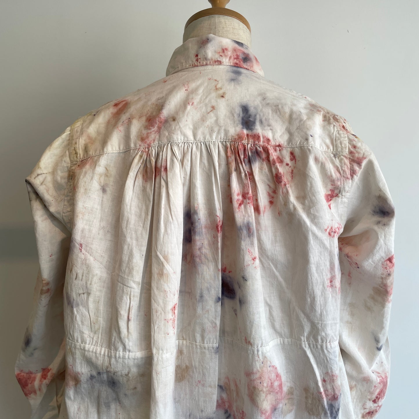 Oo//vintage ロングシャツ OP(ice dye)