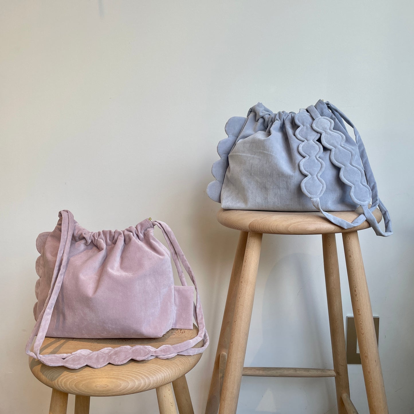 chitose.K //scallop kincyaku bag 3232-02