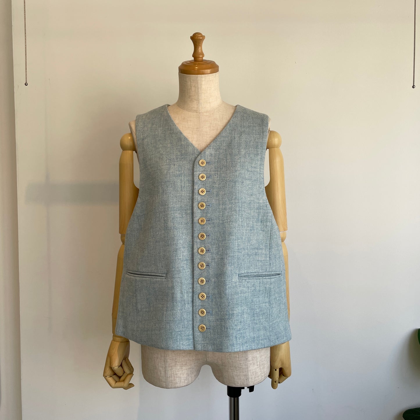 handsofcreation//英国羊毛ツイードVEST 02540409