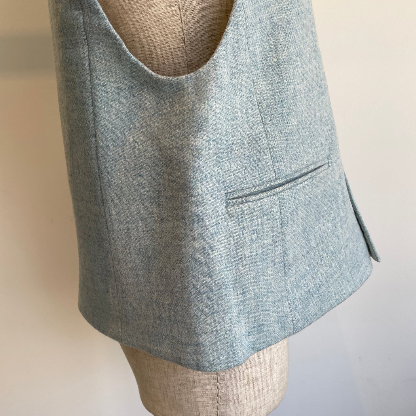 handsofcreation//英国羊毛ツイードVEST 02540409
