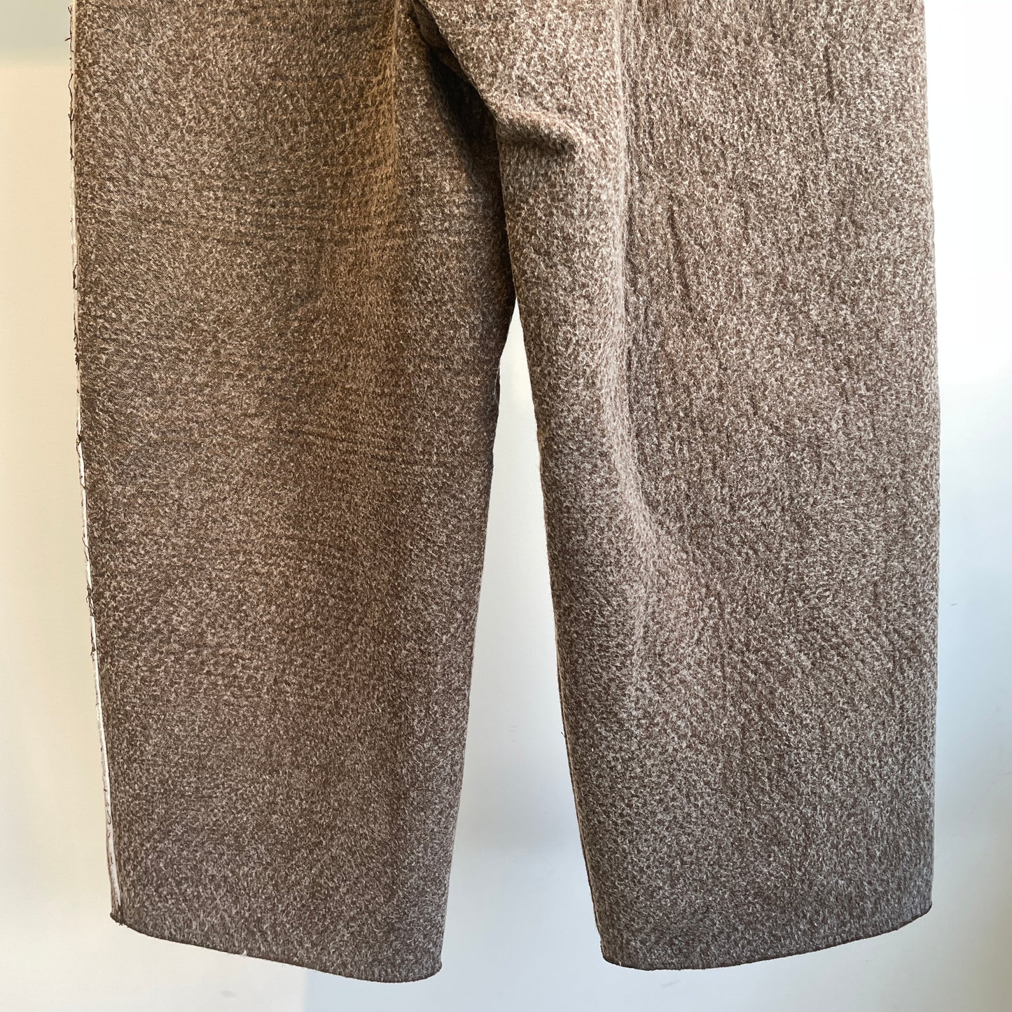 qiri //Denim/ fleece needle punch カーブパンツ 6301PT007252