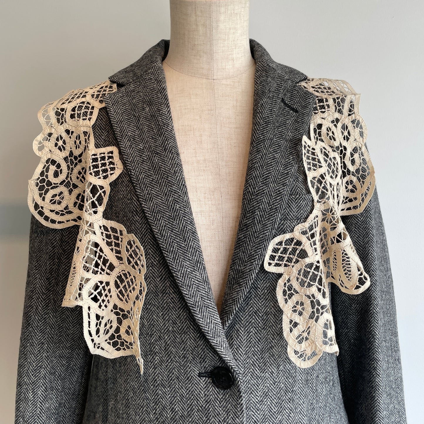 Heriter //wool herringbone jacket(つけ衿付き)H2-25-6004