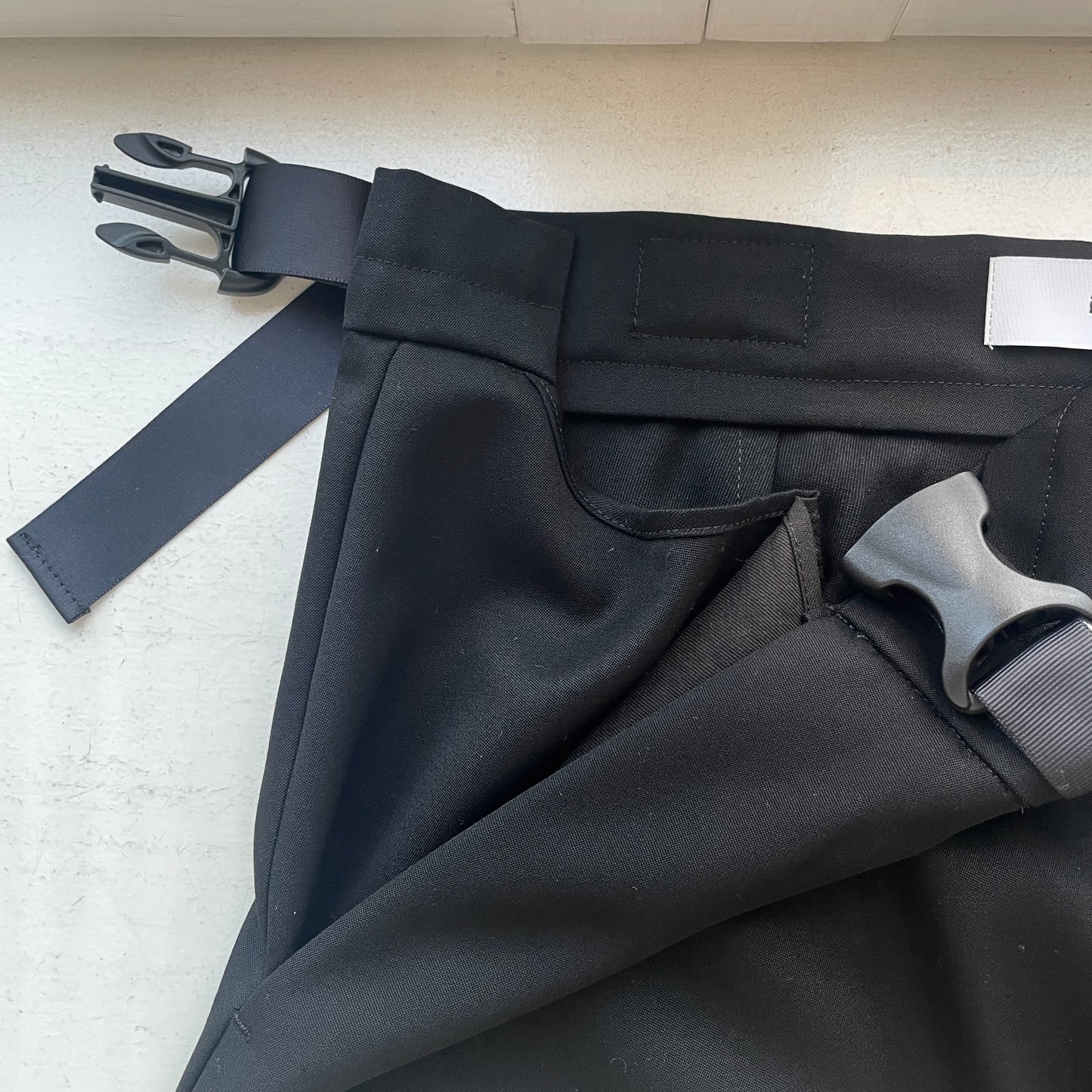 itochi //Super 140's Wool Doeskin Tight Salt Skirt