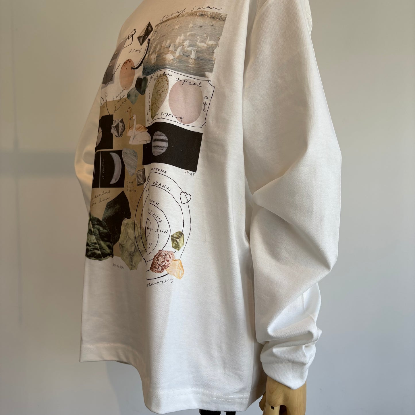 Sweet Little Nothing//月と鉱石 ロングスリーブTシャツ(Mサイズ)