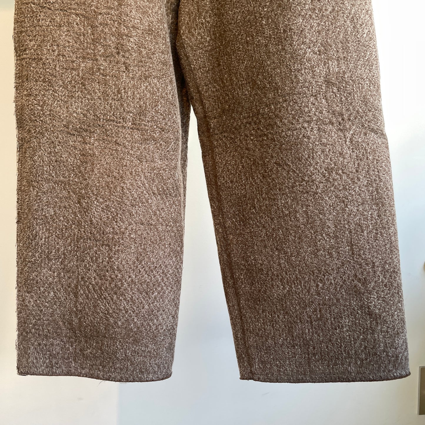 qiri //Denim/ fleece needle punch カーブパンツ 6301PT007252