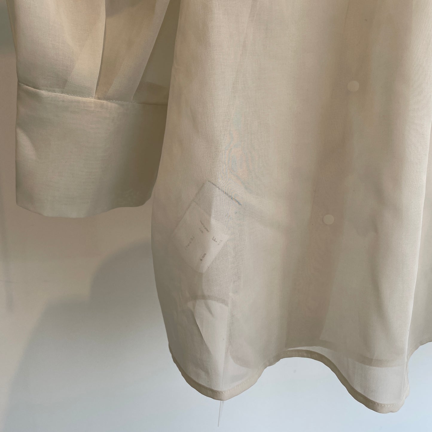 itochi //100/2 cotton organdy transparent blouse