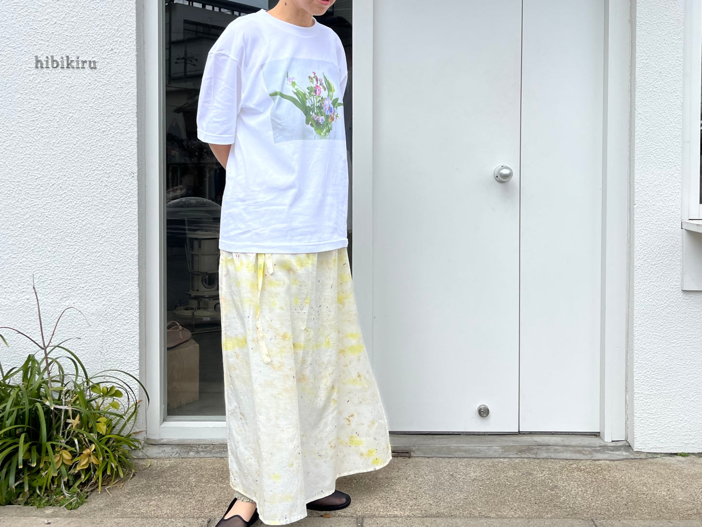potandtea//パンジーブーケのTシャツ
