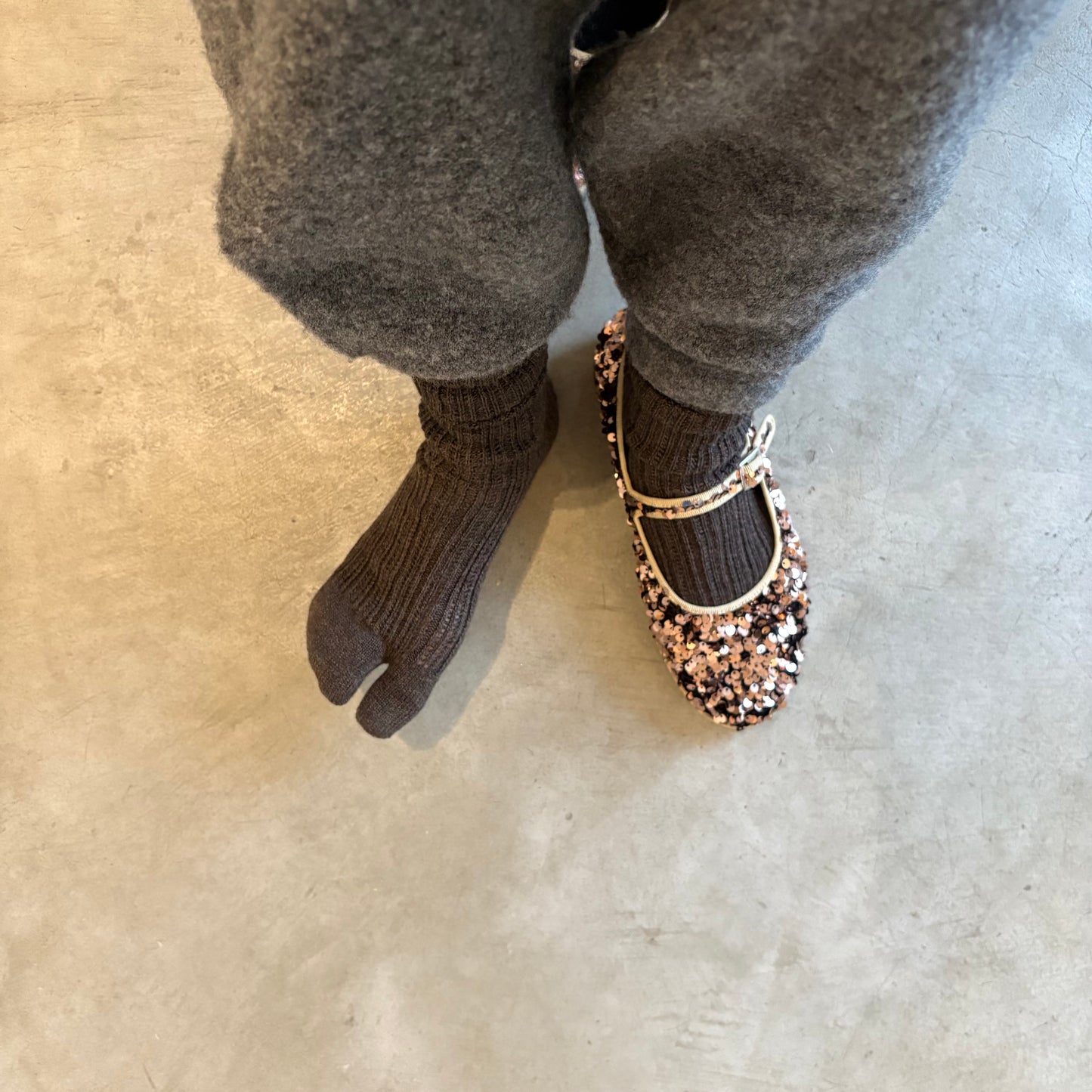hibikiru//コットンウールホールガーメント透かし編みsox