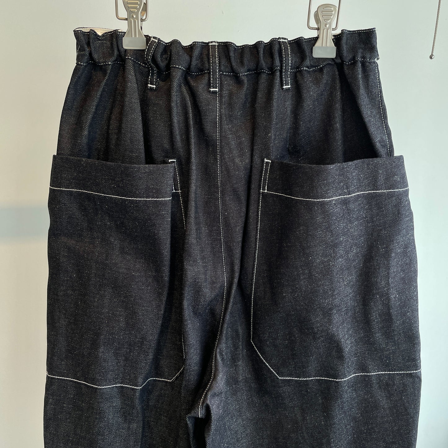 porter des boutons//デニムワンタックパンツ 25107