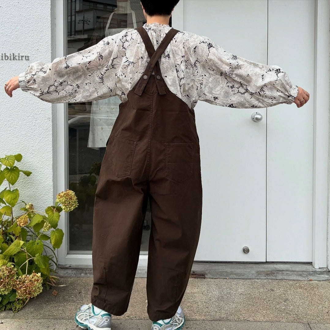 handsofcreation//モールスキンストレッチプレミアムピーチサロペット