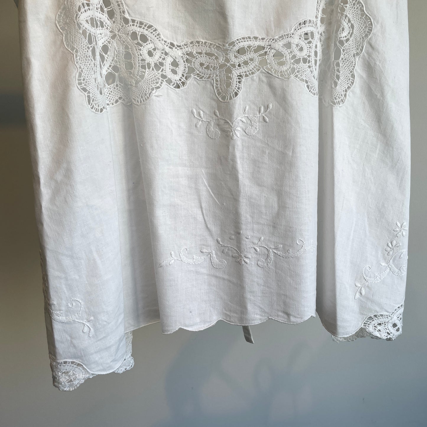Heriter //bobbin lace tablecloth camisole H0-00-3061