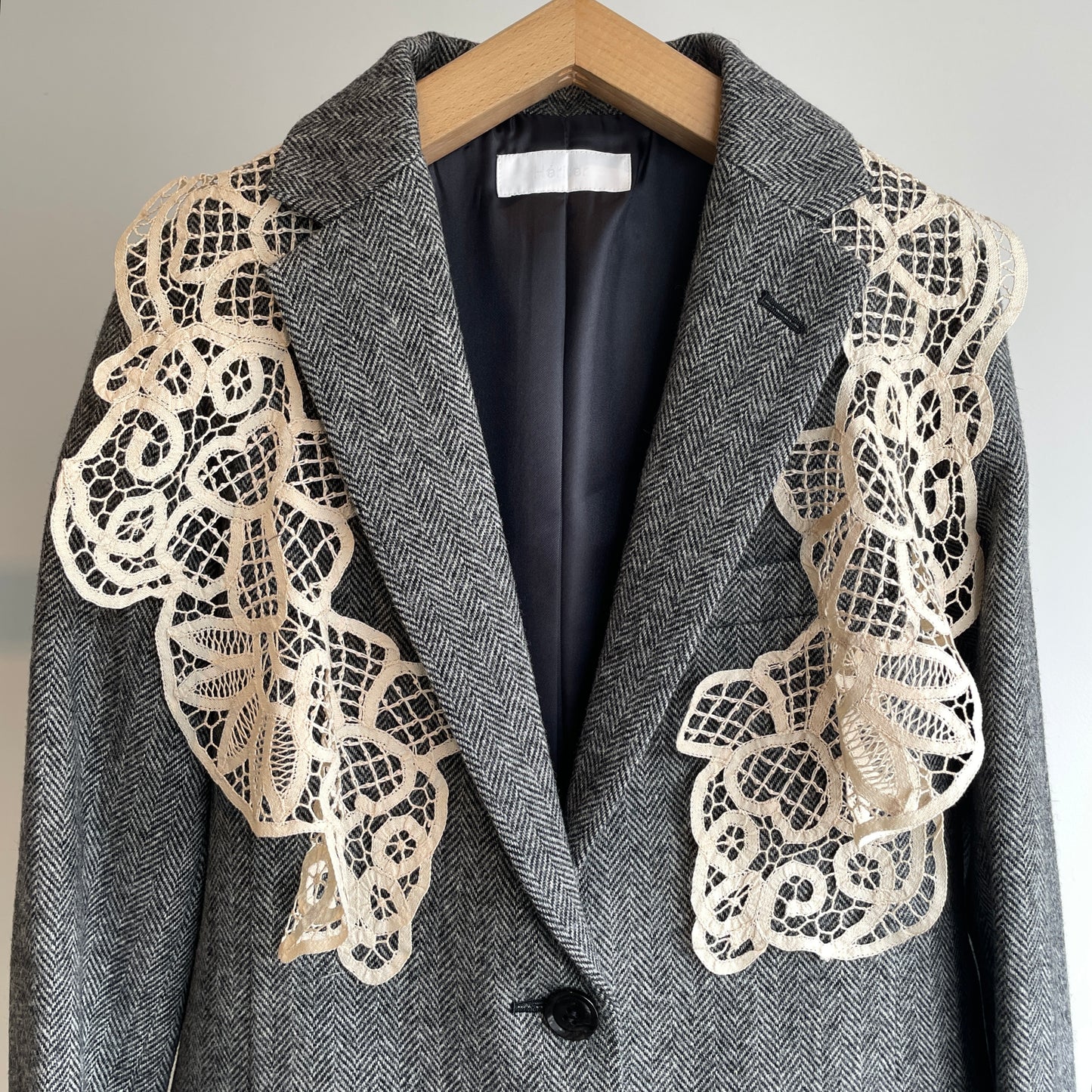 Heriter //wool herringbone jacket(つけ衿付き)H2-25-6004