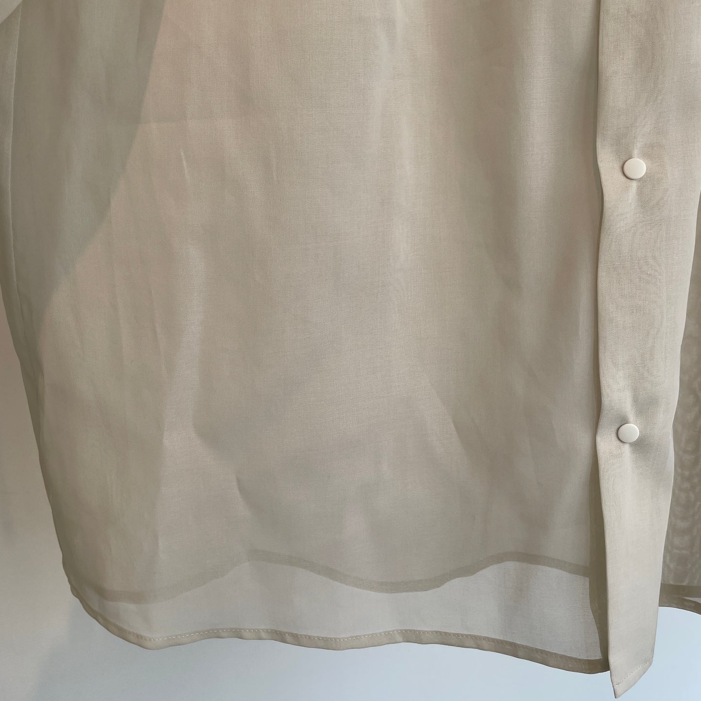 itochi //100/2 cotton organdy transparent blouse