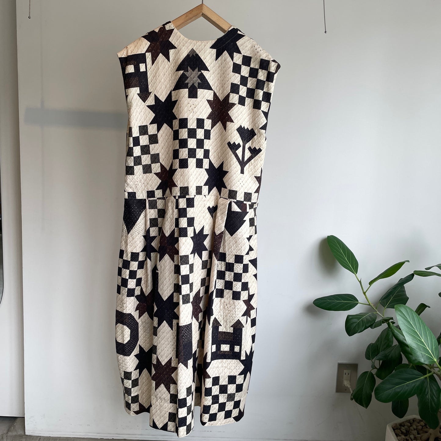 ASEEDONCLOUD //Study uniform dress(Map quit print) 252302