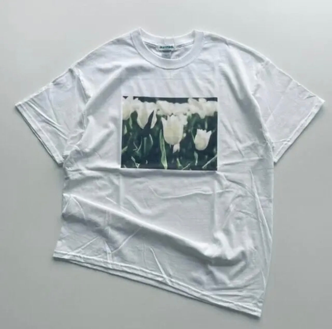 mayfool//チューリッププリント半袖Tシャツ5-6-001