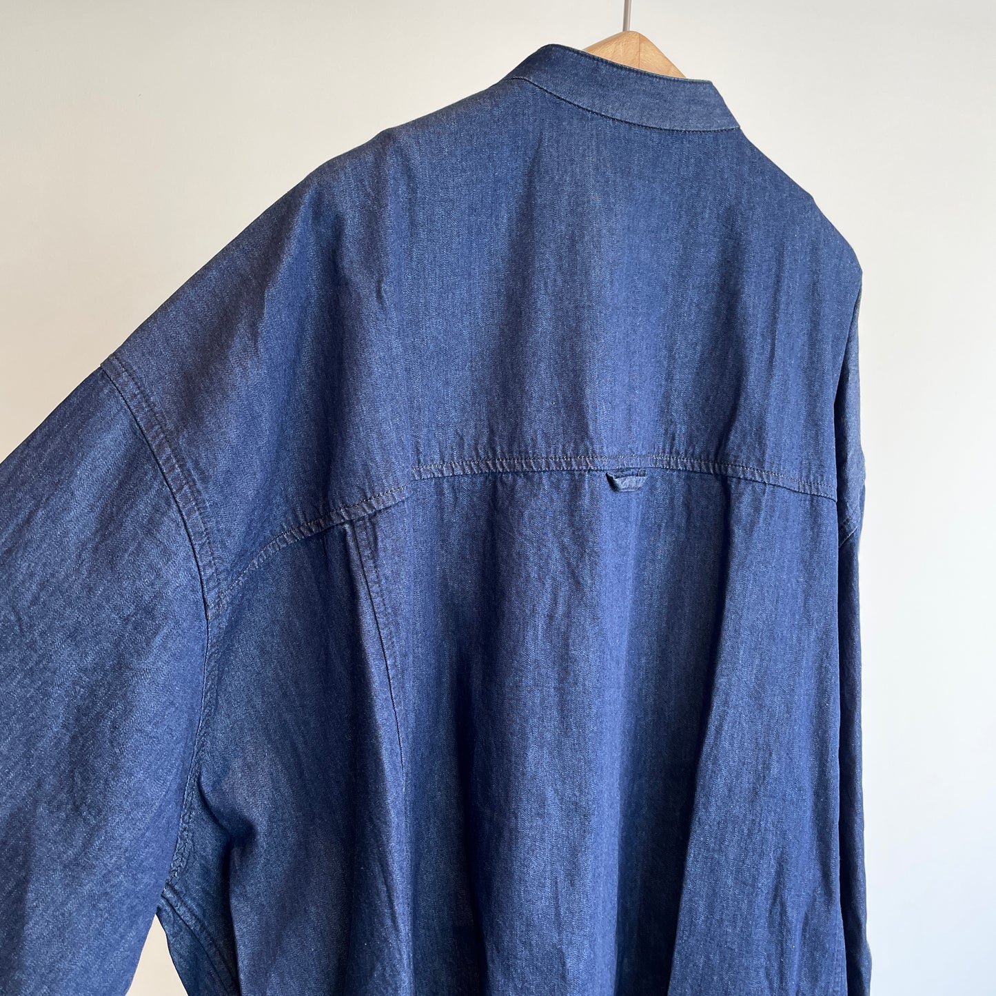 buoy//5.5OZLIGHT DENIM FRILL SHIRT 2701BL003252