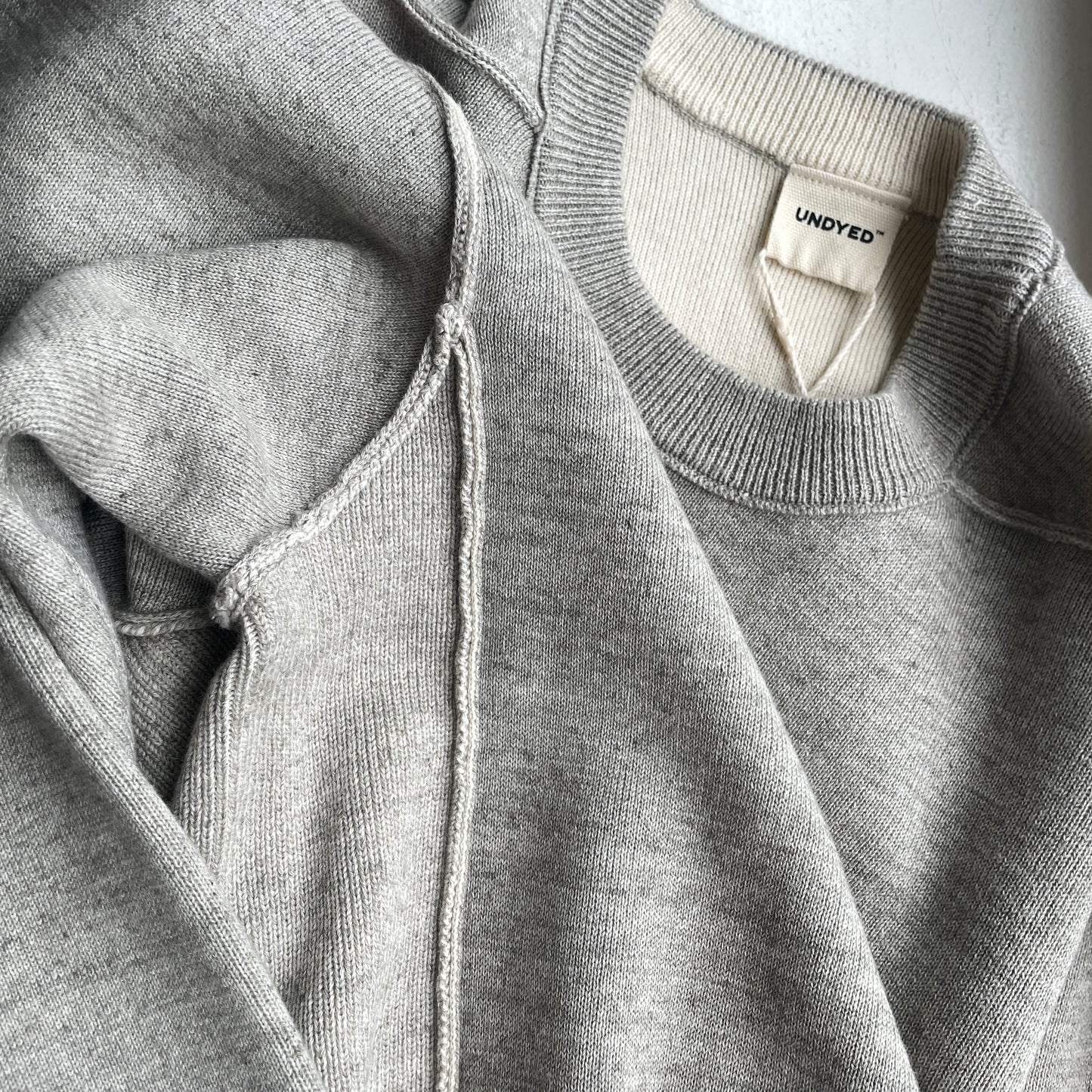 UNDYED //KNIT W FACE TRIM CREW PO USN24SKC060