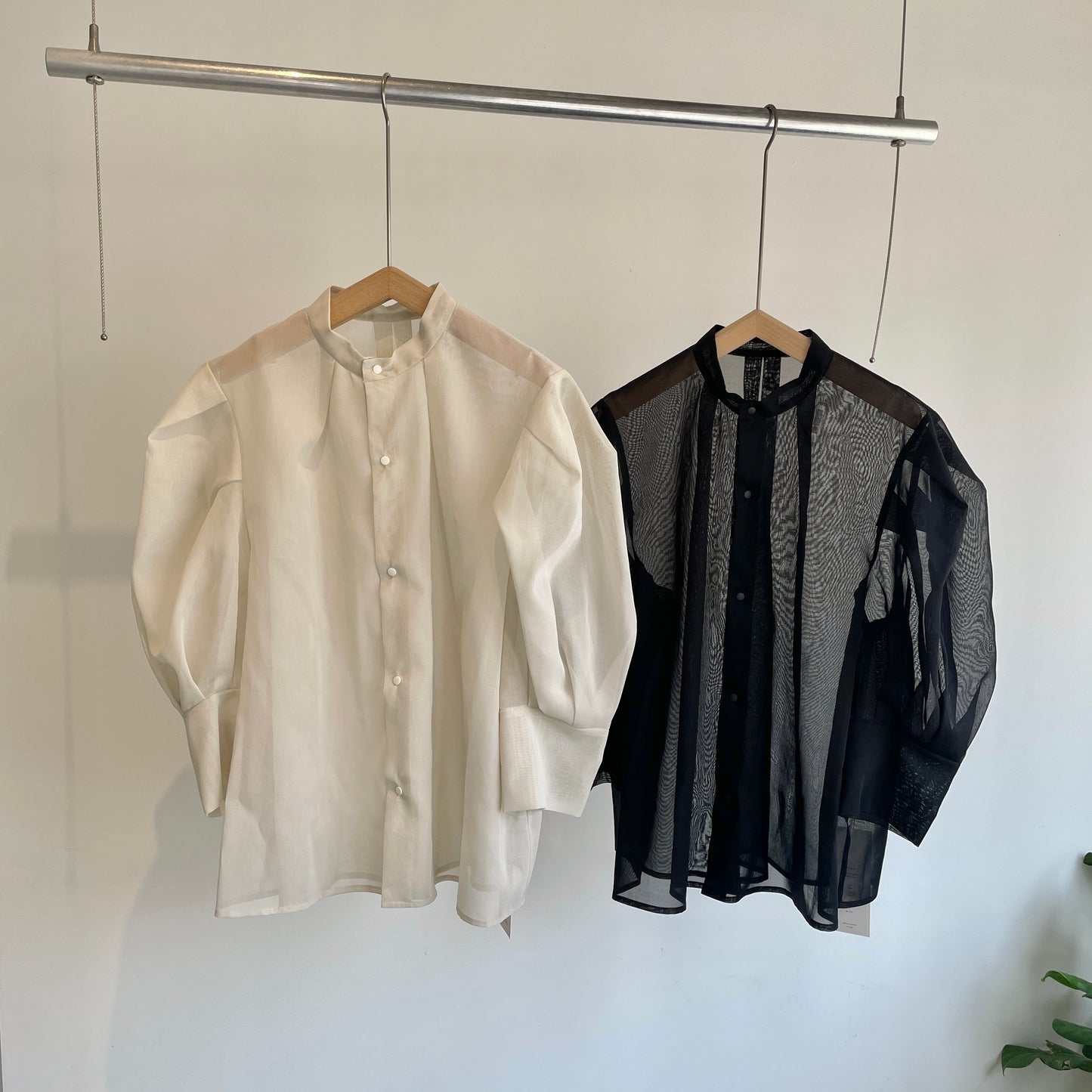 itochi //100/2 cotton organdy transparent blouse