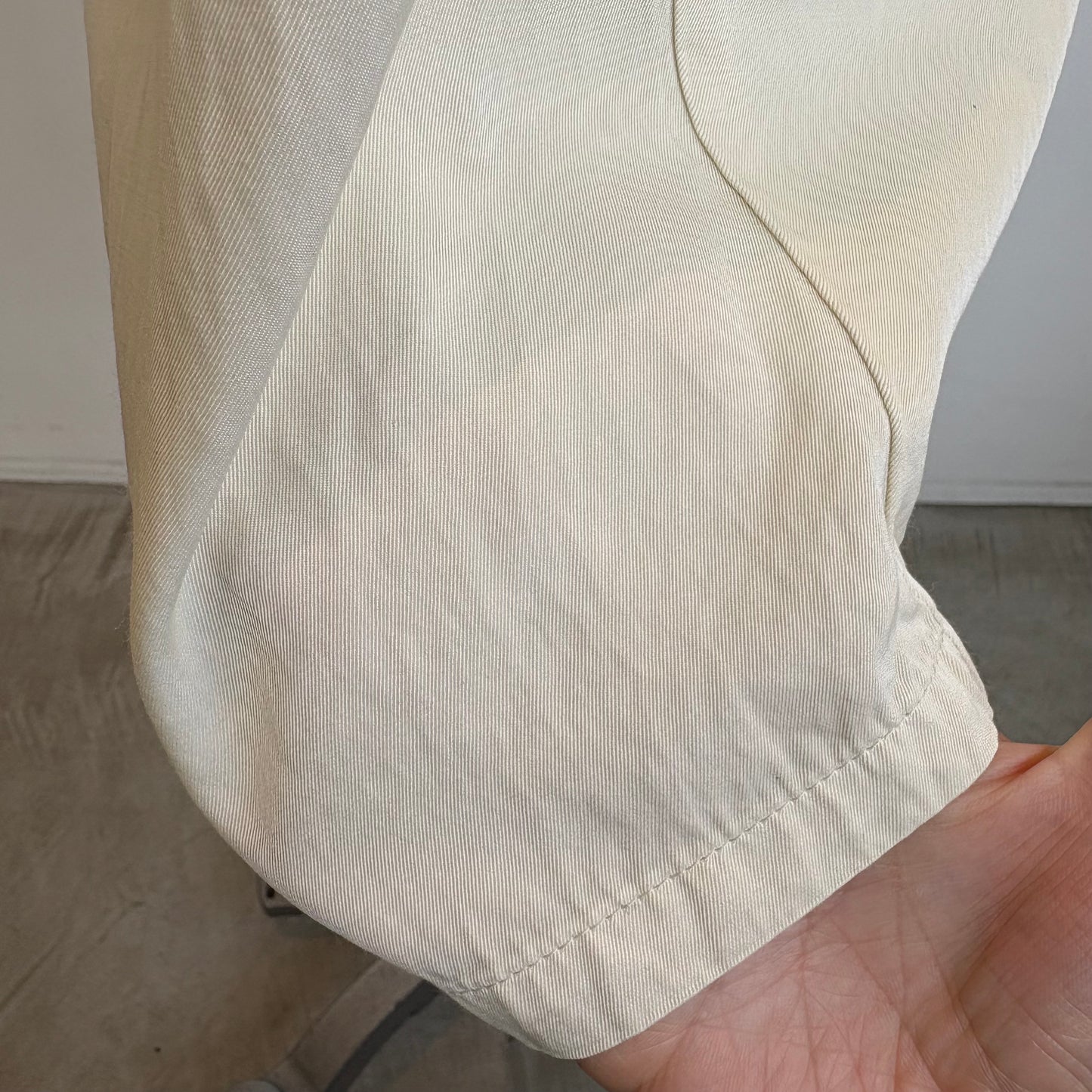 yuni//Rayon/cotton twill product dye drawstrings パンツ 1701PT015261