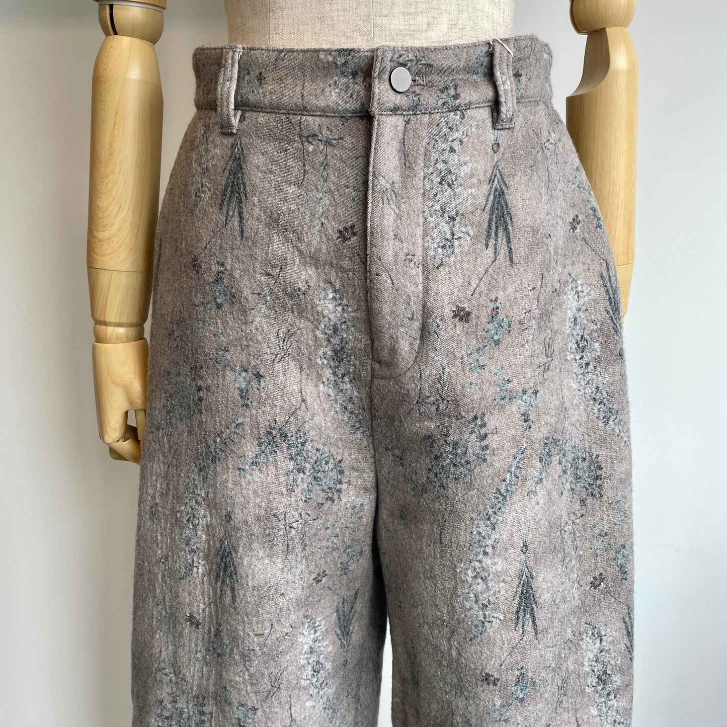qiri //old letter flowers カーブパンツ 6301PT010252