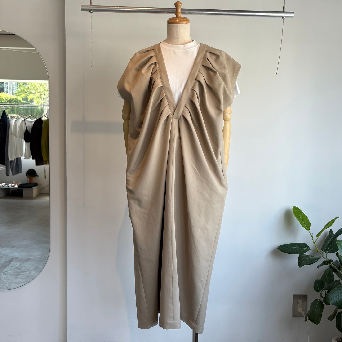 SIHIRAI//TUCK-ONE-PIECE DRESS CHAW 25-5115 (DD)