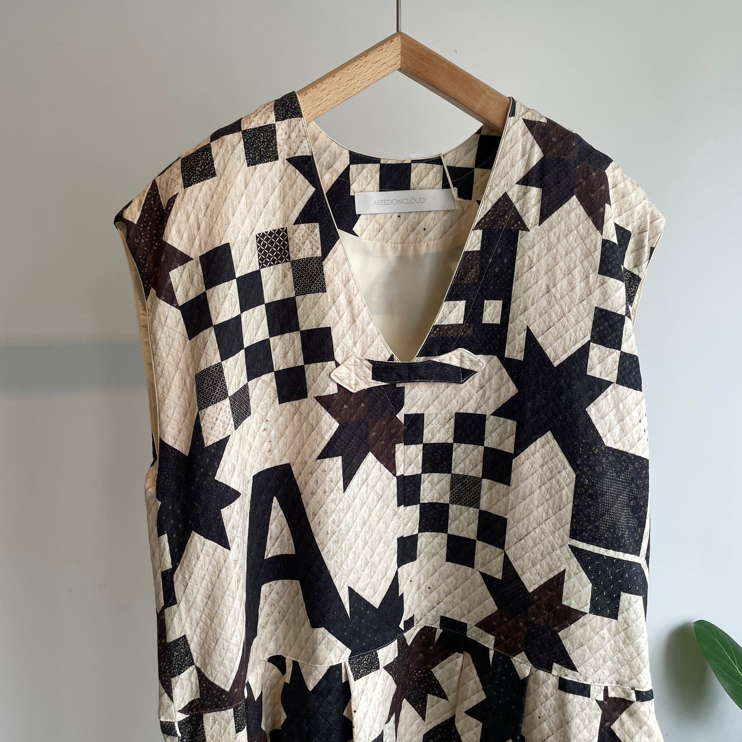 ASEEDONCLOUD //Study uniform dress(Map quit print) 252302