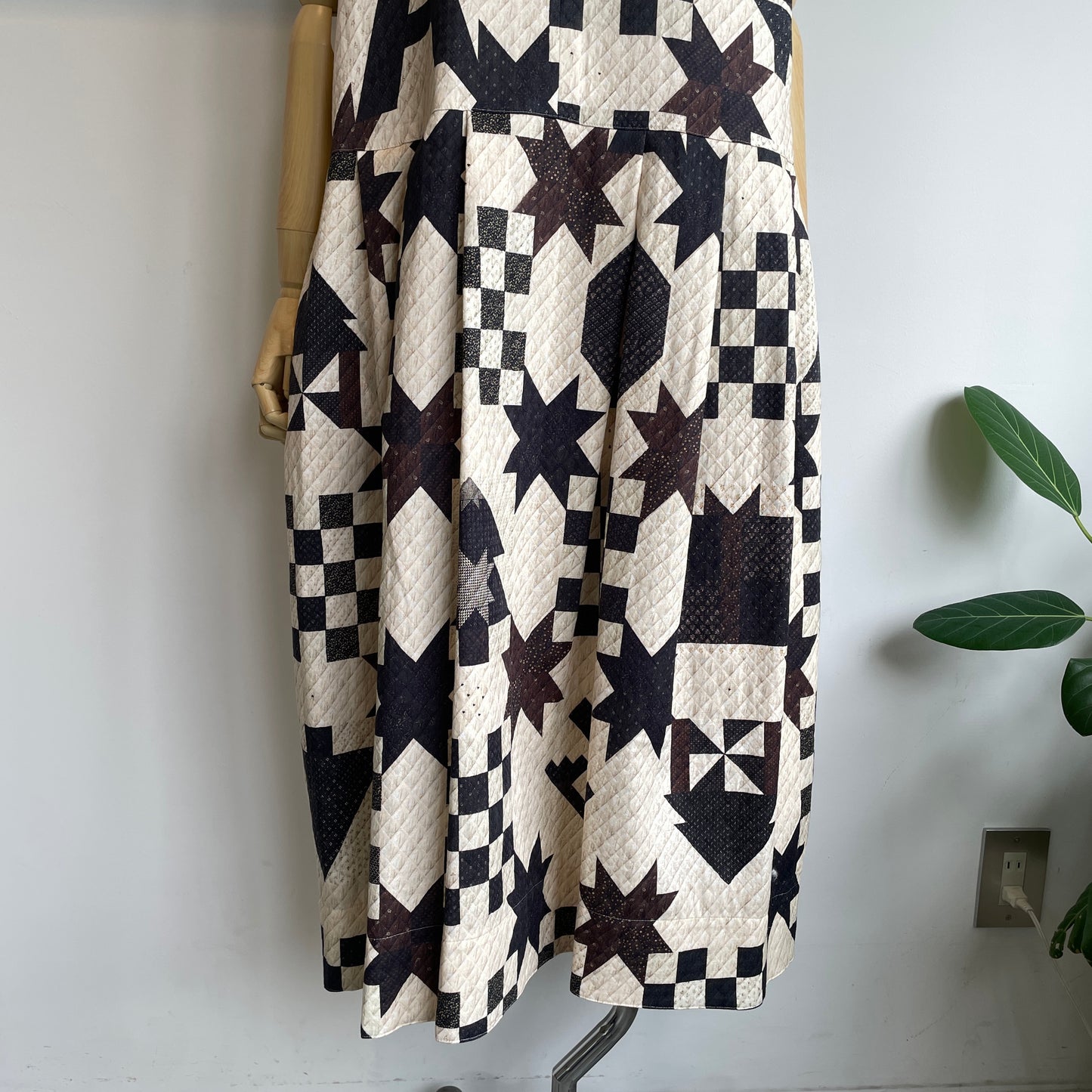 ASEEDONCLOUD //Study uniform dress(Map quit print) 252302