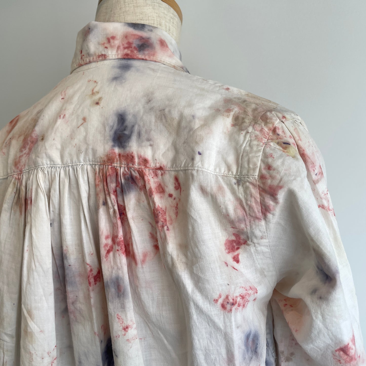 Oo//vintage ロングシャツ OP(ice dye)