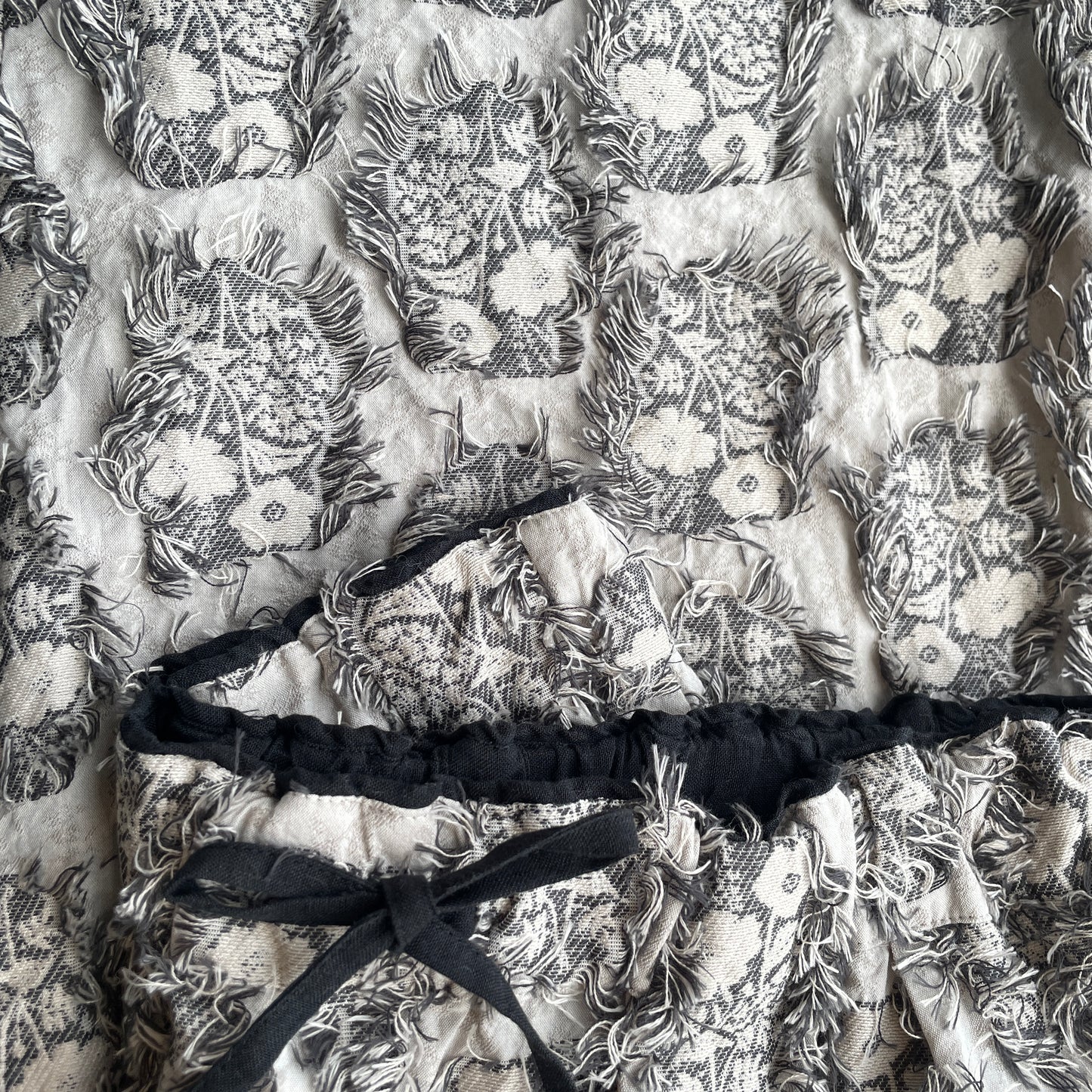 qiri //花野風 jacquard wide pants 6301PT004252