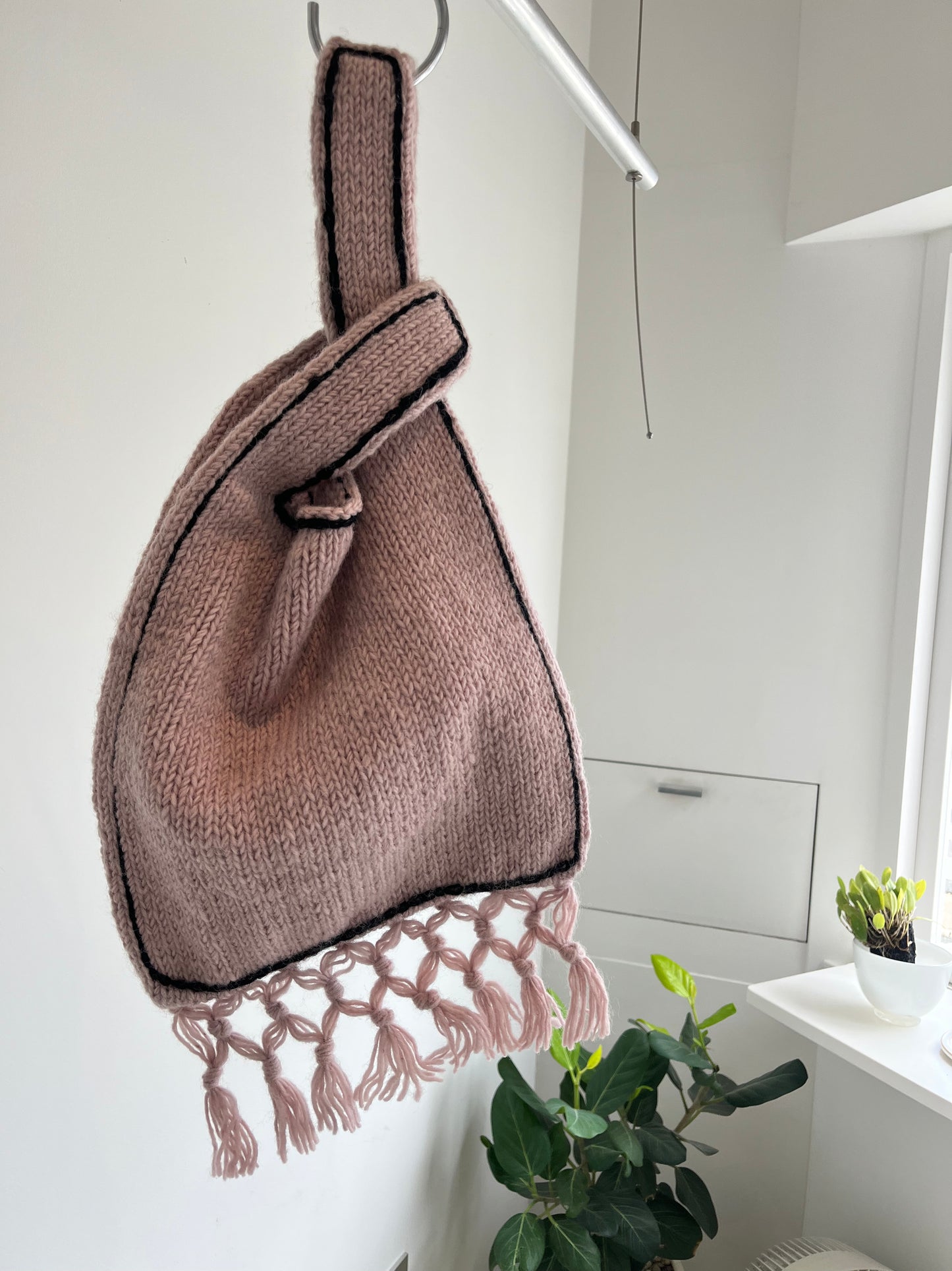 March // wool knit bag BG003