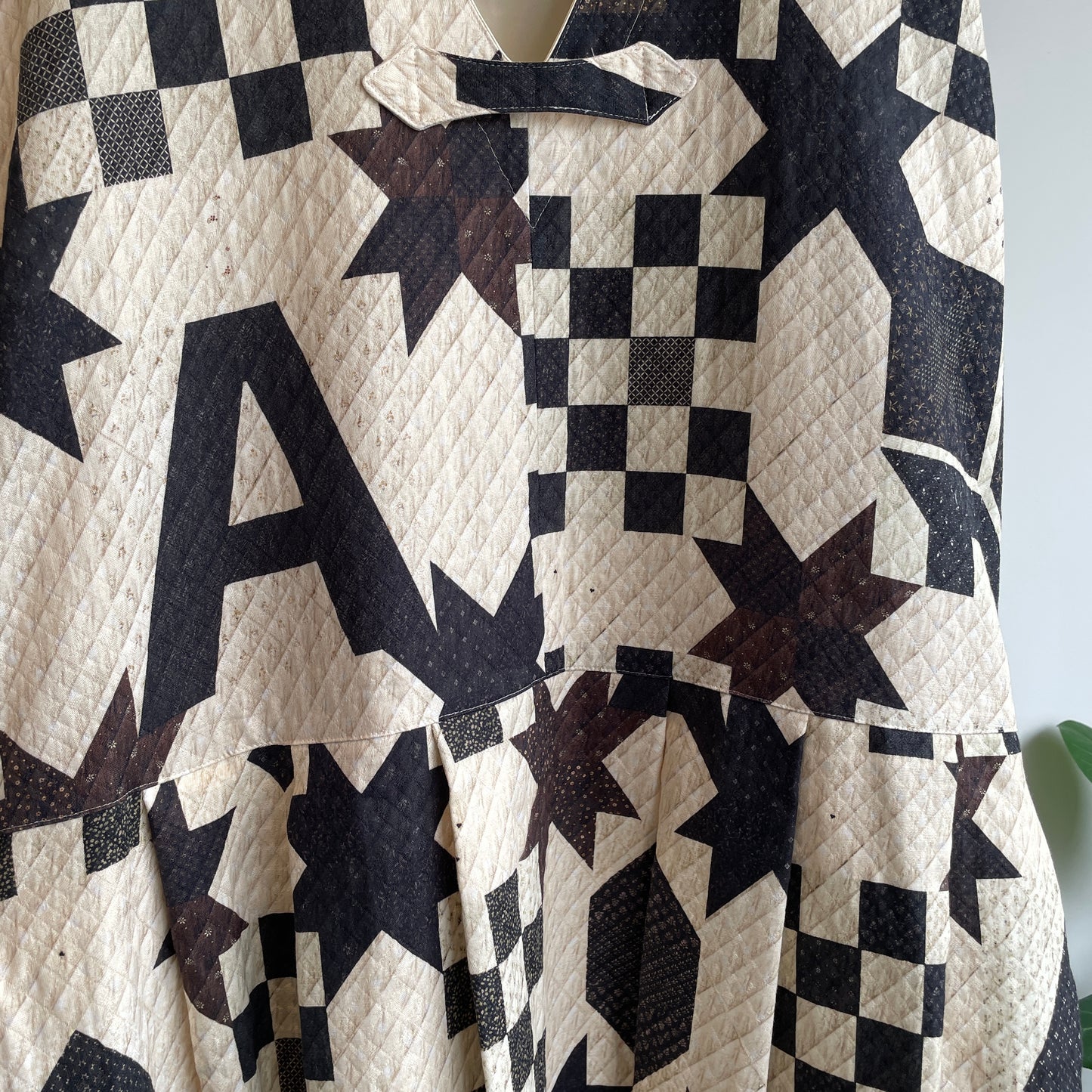 ASEEDONCLOUD //Study uniform dress(Map quit print) 252302
