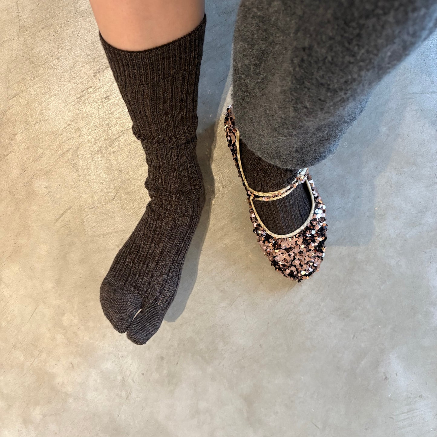 hibikiru//コットンウールホールガーメント透かし編みsox